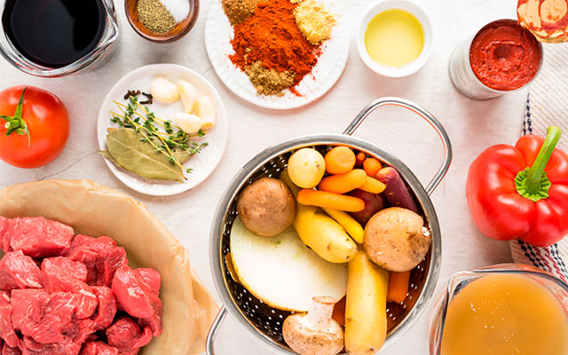 Продукты для гуляша