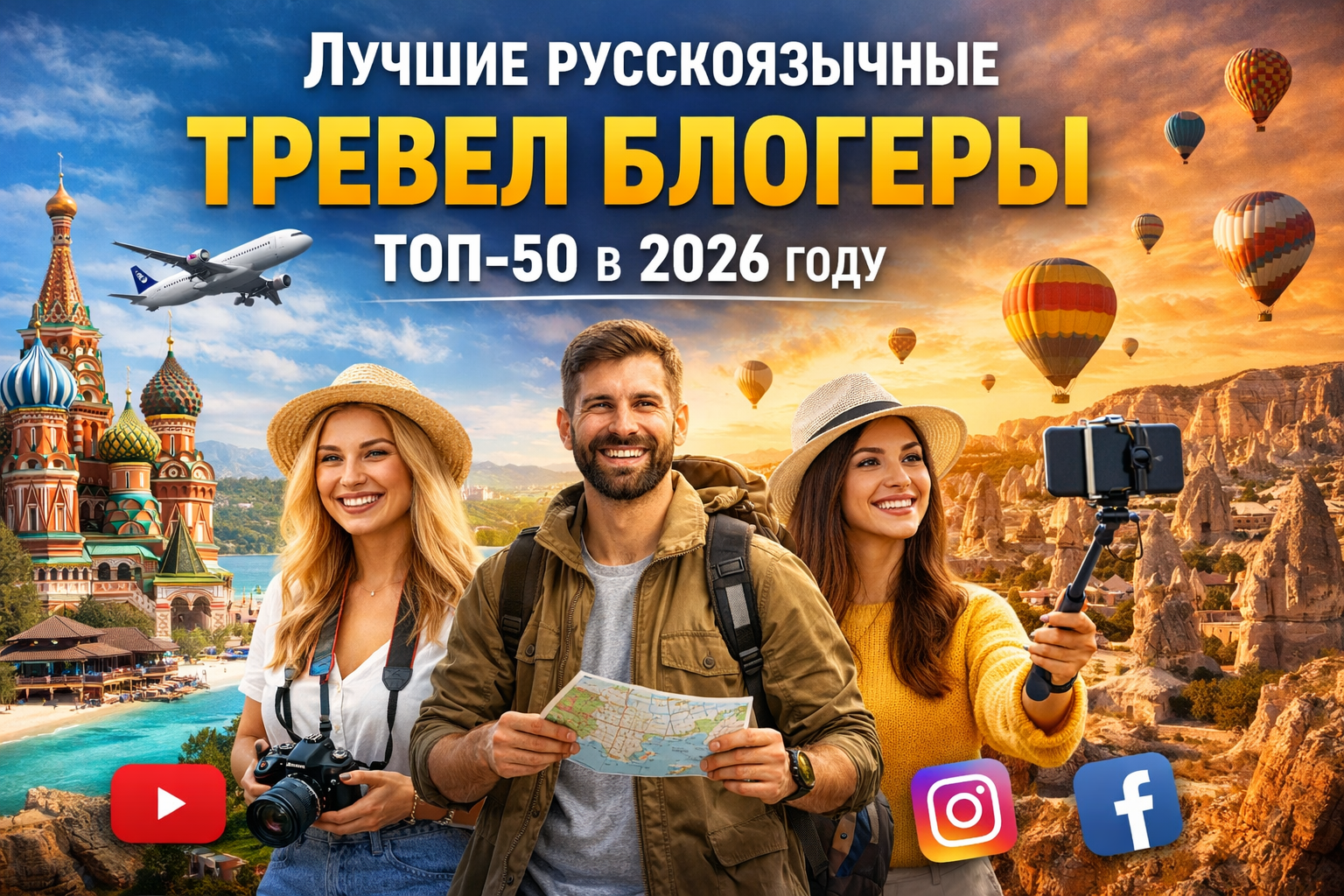 Лучшие русскоязычные Тревел блогеры заглавная картинка к статье