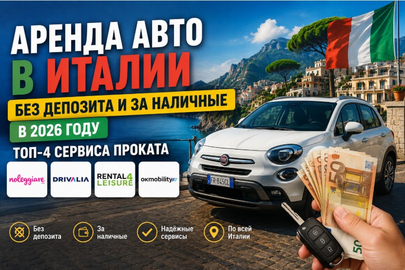 Аренда авто в Италии без депозита и за наличные